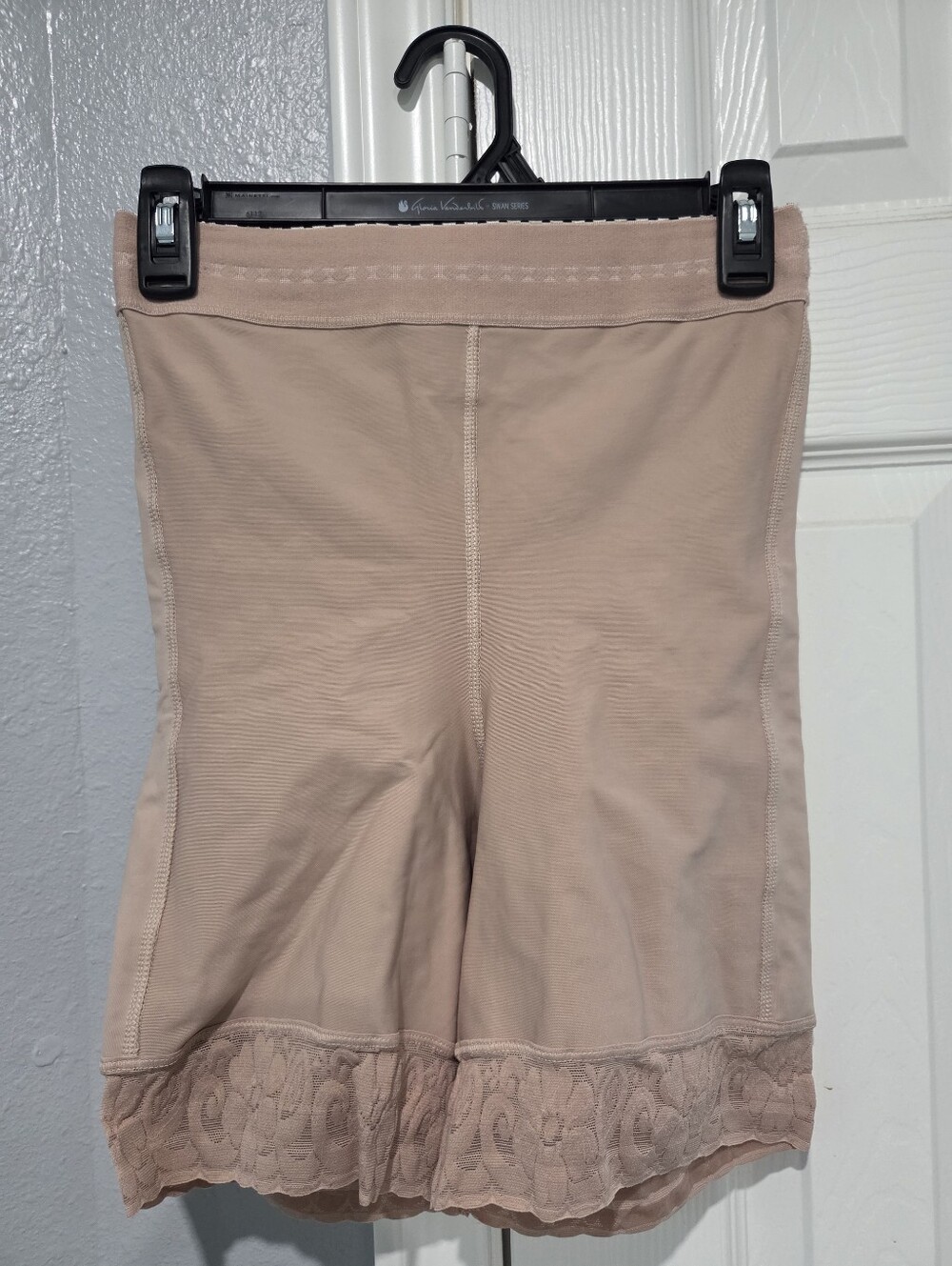 Nude Lace Trim Shapewear Shorts